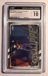 2021 Topps Chrome Formula 1 #48 Max Verstappen CGC 10 Gem Mint - Picture 1 of 2