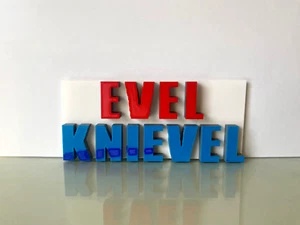 Motocicleta Evel Knievel Logo American Stunt Performer Entertainer Robert Craig - Imagen 1 de 2
