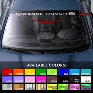 Windshield Banner Vinyl Decal Sticker for Range Rover Evoque Land Velar Sport - Foto 1 di 5