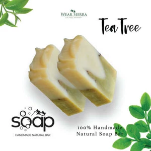 Sapone da bar antiacne naturale fatto a mano tea tree, regalo per lei, regalo per mamma - Foto 1 di 14