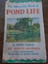 1st Ed The Observers Book of POND LIFE 64 illustrations Illustrated Photos DJ
