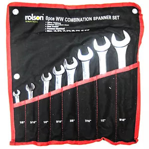 DELUXE WHITWORTH COMBO WRENCH / SPANNER SET 8 PC TRIUMPH NORTON BSA Rolson - Bild 1 von 1