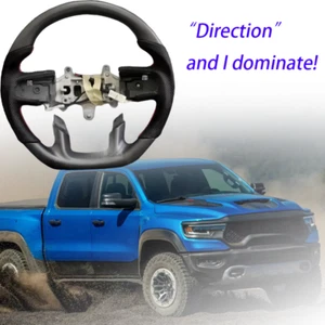 Volante Fit RAM 1500 TRX 2019-2024 actualización mate de fibra de carbono con calefacción - Imagen 1 de 8