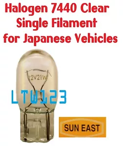 (10) Halogen 7440 Clear single Filament for Japanese Vehicle - Picture 1 of 1
