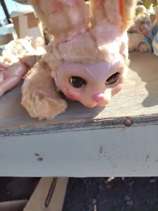 Rare ancien ours visage en caoutchouc Bunni Gund lapin mousse caoutchouc peluche lapin - Photo 1 sur 7
