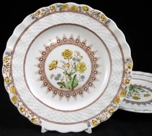Spode Buttercup Group of 2 Bread and Butter Plates Vintage Backstamp 2/7873 - Picture 1 of 5