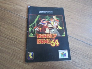 Donkey Kong 64 Nintendo 64 N64 Instruction Booklet Manual - UKV - Picture 1 of 2