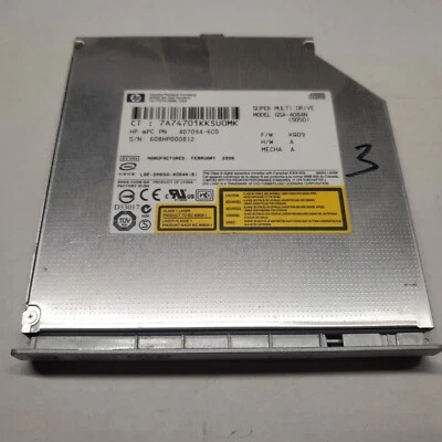 #3 GSA-4084N - HP 8x DVD+/-RW SlimLine IDE Dual Layer Dual Format 407094-6C0 - Image 1 of 4