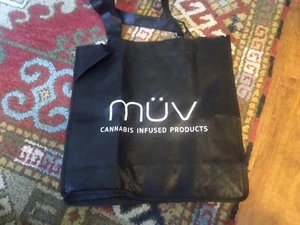 MUV Dispensary Black Canvas Re-usable Bag - NEW - Picture 1 of 1