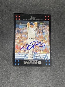 Chien-Ming Wang 2007 Topps New York Yankees Team Set #NYY5 Auto Signed MLB Card