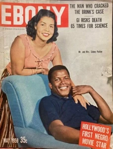 Vtg. EBONY May 1959~Thelonious Monk~Sidney Poitier~Rafer Johnson~Dixieland Jazz - Picture 1 of 20