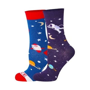 Mysocks Kids 2 Pairs Multi Pattern Fun Design Socks - Picture 1 of 10