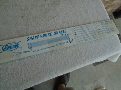 DE COLECCIÓN LUDWIG SNAPPI-CAJAS DE ALAMBRE 14" CAJA TAMBOR-EXTREMOS DE PLÁSTICO-en caja-¡BONITO! Foto 1 de 4