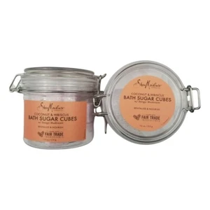 2X Shea Moisture Coconut & Hibiscus Bath Sugar Cubes 7.5 oz Each Nourishing New - Picture 1 of 6