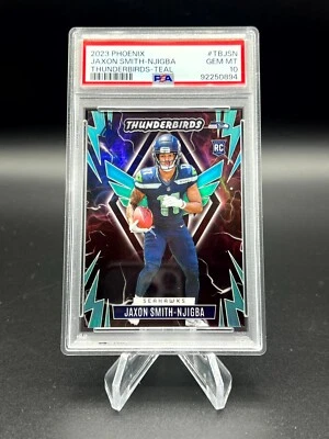 Jaxon Smith-Njigba 2023 Phoenix Thunderbirds Teal #/125 PSA 10 Seahawks - Image 1 of 2