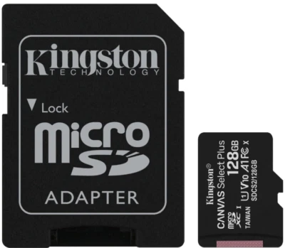 Kingston Micro SD Card 32GB 64GB 128GB Class 10 SDXC SDHC Phone Memory + Adapter - Image 1 of 4
