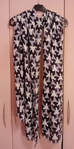 Navy White Large Scarf/Shawl - Picture 1 of 4
