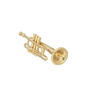 Dolls House Trumpet Brass Miniature Music Room School Instrument 1:12 Scale - Picture 1 of 8