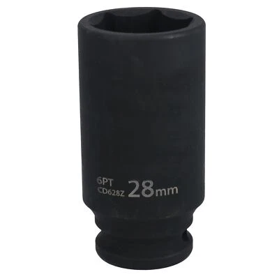 28mm 1/2in Drive Double Deep Impact Impacted Socket 6 Sided Single Hex - Image 1 of 4
