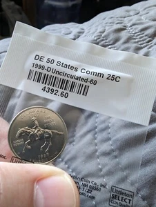 1999 D Delaware Stempelglanz Washington Viertel: 1787 in Plastik - Bild 1 von 5