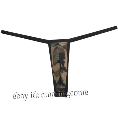 Men's Micro G-String Thong Spandex Underwear Less Extreme Coverage Shorts T-back - Image 1 of 4