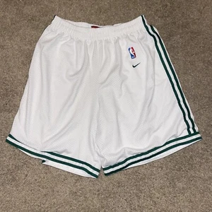 Camiseta deportiva de baloncesto de malla blanca Nike Boston Celtics de la NBA de colección para hombre talla grande - Imagen 1 de 5