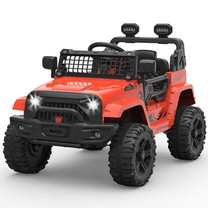12V Kids Ride on Truck Car with Remote Control Spring Suspension, LED, Bluetooth - Picture 1 of 21