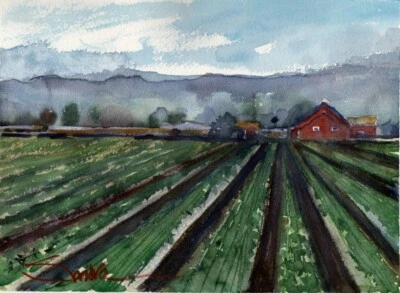 Ventura Farm  Sandra Watercolors™ Signed Limited Edition California Agricultural - Image 1 of 2