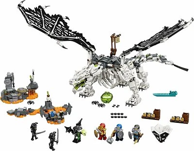 LEGO 71721 NINJAGO Skull Sorcerer's Dragon Board Game & Toy 2in1 1016 Pieces - Image 1 of 4