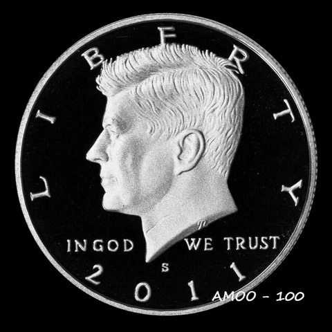 2011 S Proof Clad Kennedy Half Dollar Cover