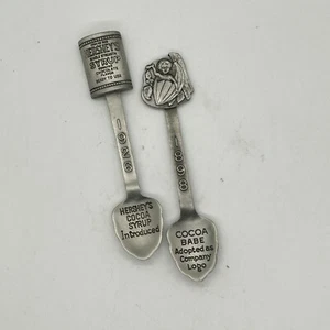 2 Hershey's Chocolate Factory Park Sammler Souvenir Löffel Pennsylvania 4 Zoll - Bild 1 von 3