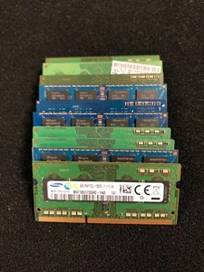 40GB (10X4GB) MIXED SPEEDS / MIXED MAKES 4GB PC3L LAPTOP MEMORY DDR3 RAM - Afbeelding 1 van 2