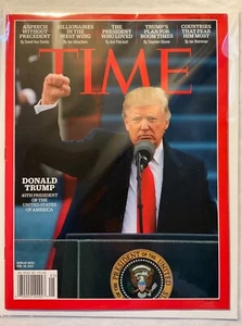 🇺🇸 TIME JANUARY 30, 2017 DONALD TRUMP Inauguration 45th President elect 🇺🇸 - Picture 1 of 3