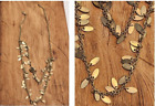 Gold Petals Damen Halskette 21" gestreckt Damen klassisches Kleid Freizeit