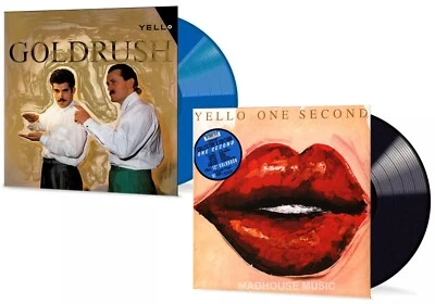 YELLO LP + 12" One Second / Goldrush BLUE VINYL Double LP Set Limited Edn SEALED Foto 1 de 4