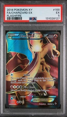 2014 Pokemon Xy Charizard Ex #100 Flashfire PSA 5 - Image 1 of 2