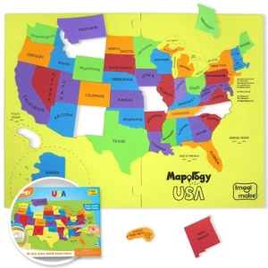 Imagimake Mapology United States Puzzle | Educational Toys for Kids 5-7 | Lea... - Picture 1 of 6