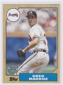 2022 Topps 1987 béisbol Greg Maddux Atlanta Braves #T87-20 - Imagen 1 de 2