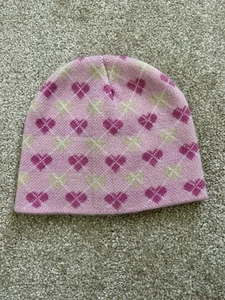 Minus Zero Winter Hat Pink Toddler Hearts Girls No Size - Picture 1 of 8