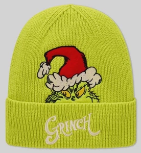 THE GRINCH CHRISTMAS Beanie Erwachsene Einheitsgröße neu mit Etikett Primark lizenziert - Bild 1 von 2