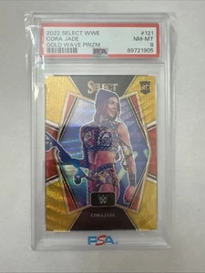2022 Select Wwe Premier Level Cora Jade Gold Wave #'d 6/10 PSA 8 - Picture 1 of 2
