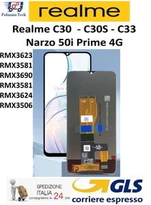 REALME C30 - C30S - C33 - LCD DISPLAY TOUCHSCREEN GLEICH ORIGINAL GLS - Bild 1 von 8