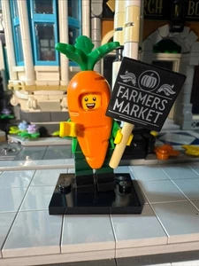 Lego Minifigura Serie 24 Zanahoria Mascota 71037 Traje Granjero Mercado CMF Retirado - Imagen 1 de 1