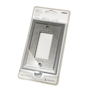 ALLEN + ROTH BEVEL Single Decorator Wallplate Cover Brushed Nickel Made in USA - Picture 1 of 5