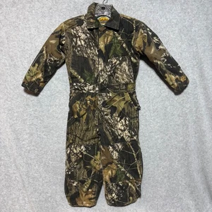 Cabelas Youth Camouflage Insulated Coveralls Size 6 Regular With Full-Length Zip - Picture 1 of 8