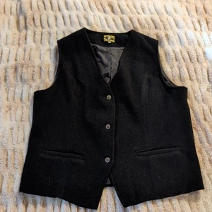 Wyoming Traders Western Bronco Wool Ranch Wear Knopf Weste Schwarz Herren Gr. XXL - Bild 1 von 7