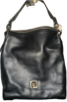 Bolso Hobo Dooney & Bourke Cuero Guijarro Negro Foto 1 de 4