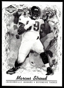 2001 Pacific Canvas Impressions Shadow #/25 Marcus Stroud #175 Jaguars - Picture 1 of 2