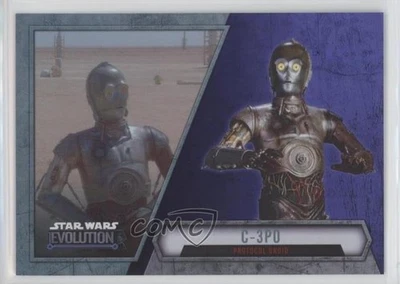 2016 Topps Star Wars Evolution Purple Lightsaber C-3PO Protocol Droid #72 1j8 - Image 1 of 3