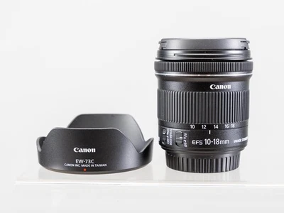 Lente zoom Canon EF-S 10-18 mm f/4,5-5,6 IS STM probado distribuidor auténtico como nuevo Foto 1 de 4